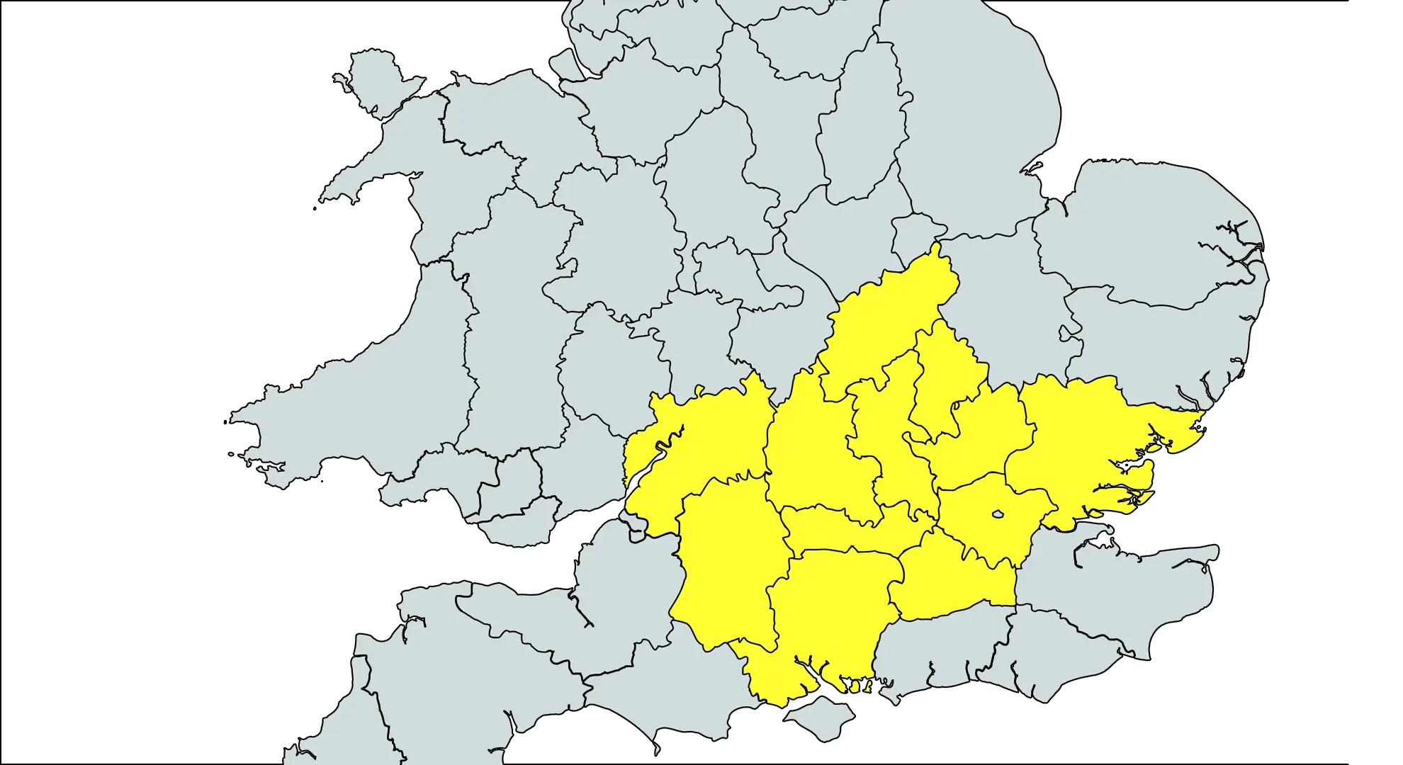 A Map of the area that Graft n Go provide Roadside Recovery and Towing Services