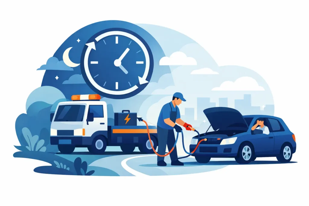 24 Hour Jump Start Service When Your Car Won’t Start