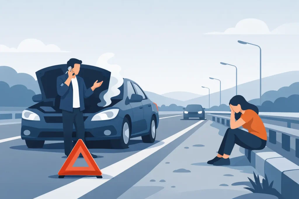 Broken Down on Hard Shoulder? What to Do