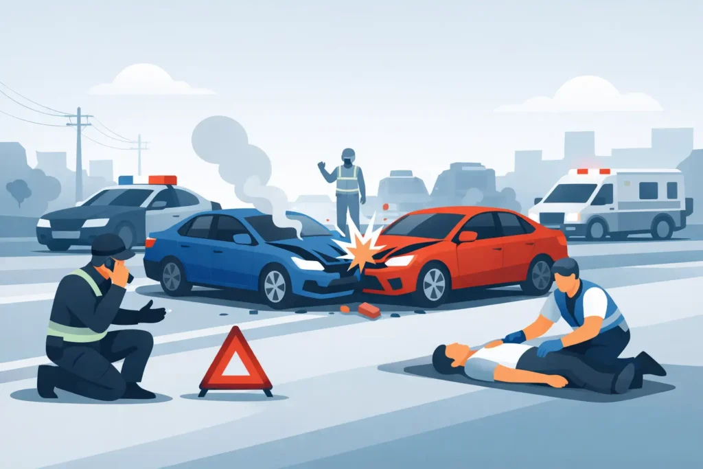 Collision Scene Safety: What to Do First