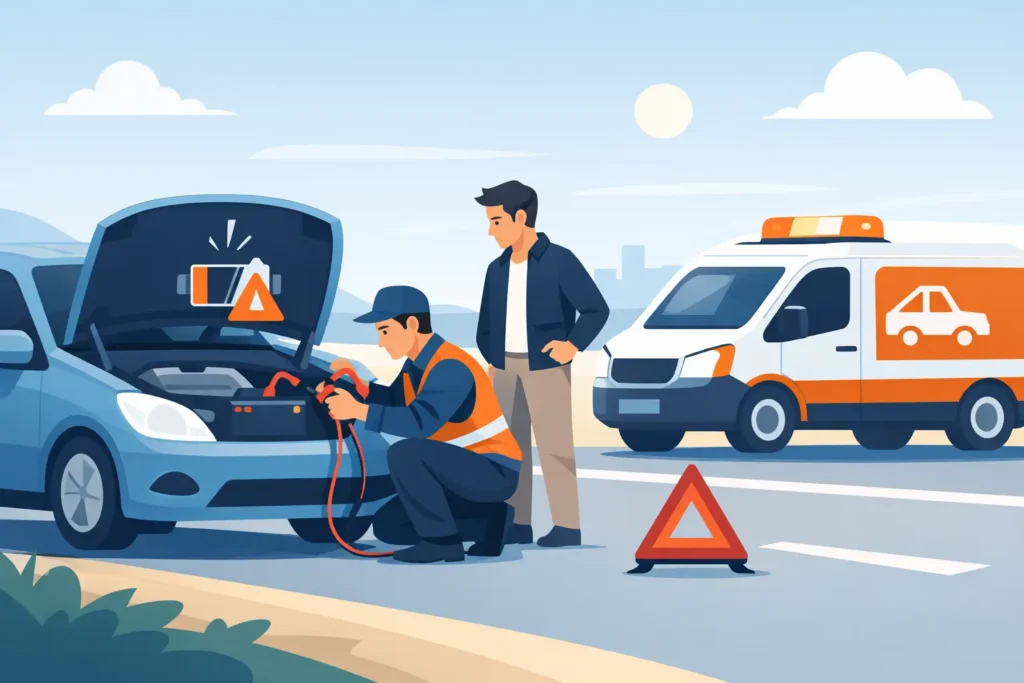Flat Battery Roadside Support When You Need It