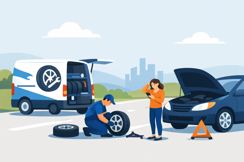 Mobile Tyre Fitting Emergency Help When Stranded