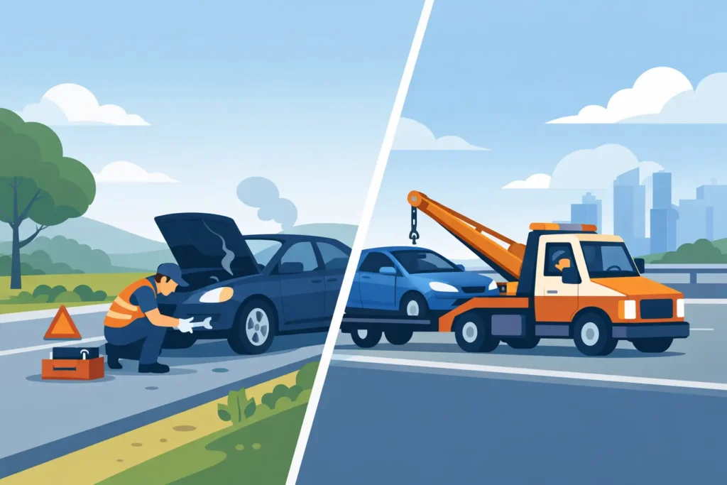 Roadside Repair vs Towing: Which Do You Need?